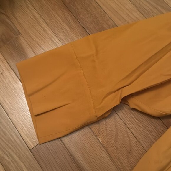 Lafayette 148 New York tunic button-front blouse in a mustard yellow - Picture 2 of 5